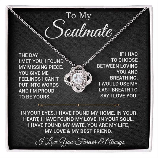 To My Soulmate Necklace, Valentines Day Gift, Gift For Wife, Anniversary Gift 29_2