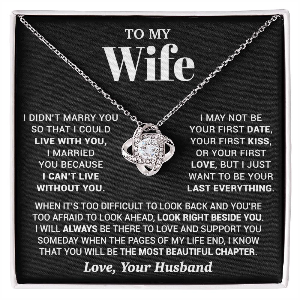 To My Wife Necklace, Christmas Gifts For Women, Anniversary Gift For Wife 28_9_Black