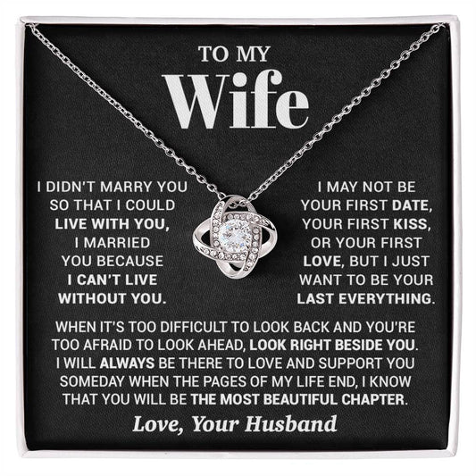 To My Wife Necklace, Christmas Gifts For Women, Anniversary Gift For Wife 28_9_Black