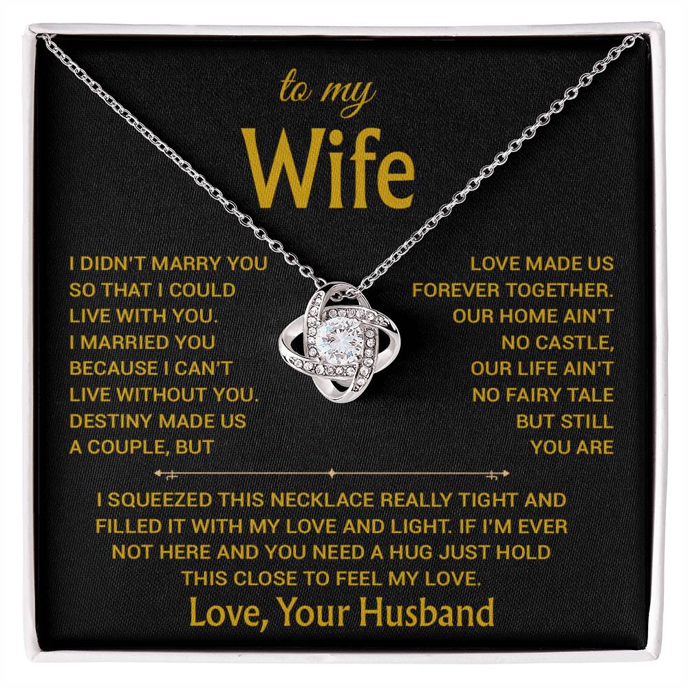 To My Wife Necklace, Christmas Gifts For Women, Anniversary Gift For Wife 17_12_Gold