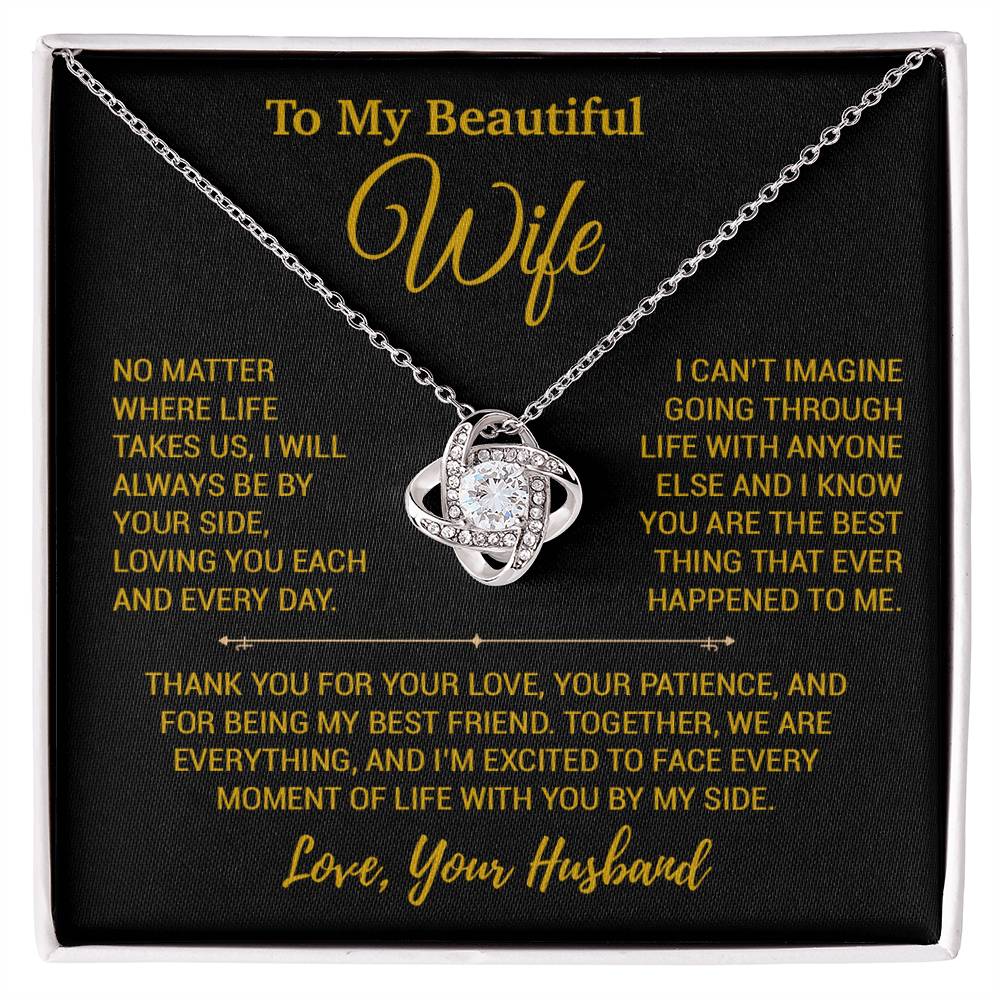 To My Wife Necklace, Christmas Gifts For Women, Anniversary Gift For Wife 26_12_Gold