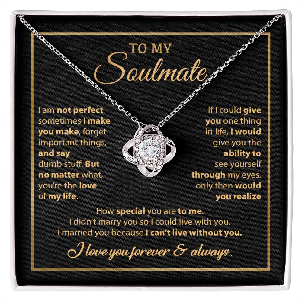 To My Soulmate Necklace, Gift For Wife From Husband, Valentines Gift For Wife 8_2_Gold