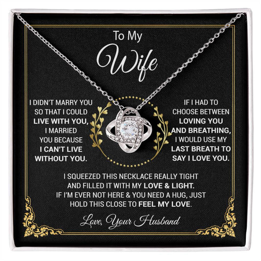 To My Wife Necklace, Wife Gift From Husband, Wife Husband, Christmas Gift