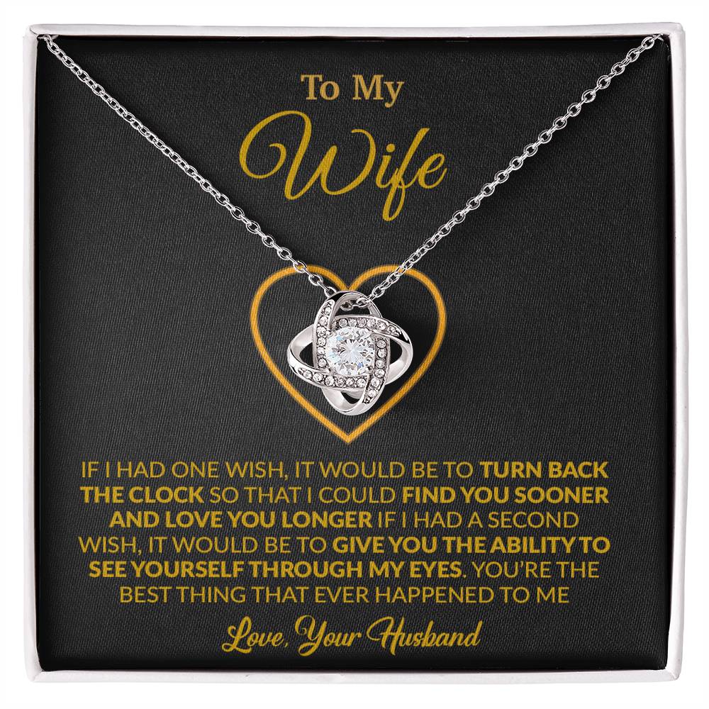To My Wife Necklace, Gift For Wife, Anniversary Gift For Wife, Necklace For Wife 13_1_Gold