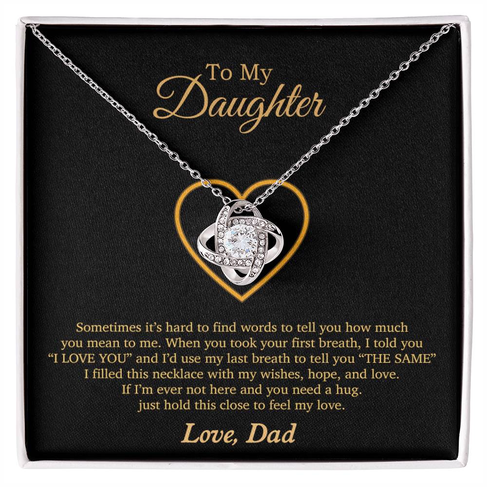To My Daughter Necklace, Gift For Daughter From Dad, Daughter Father Necklace 3_11