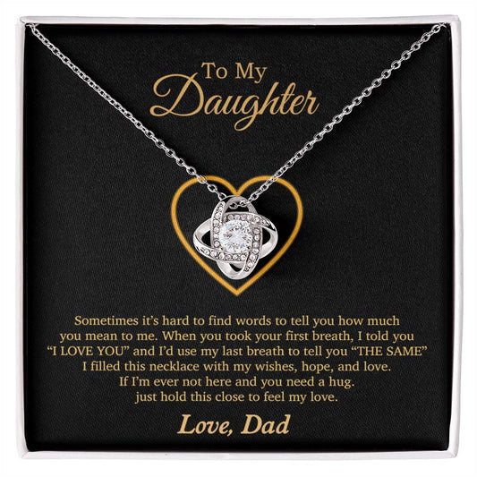 To My Daughter Necklace, Gift For Daughter From Dad, Daughter Father Necklace 3_11