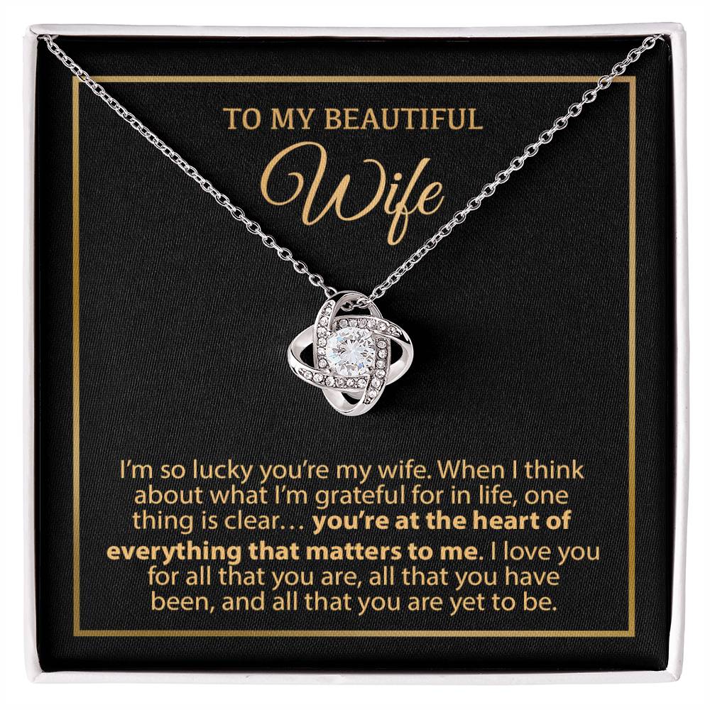 To My Wife Necklace, Vanlentines Gifts For Women, Anniversary Gift For Wife 5_1_Gold