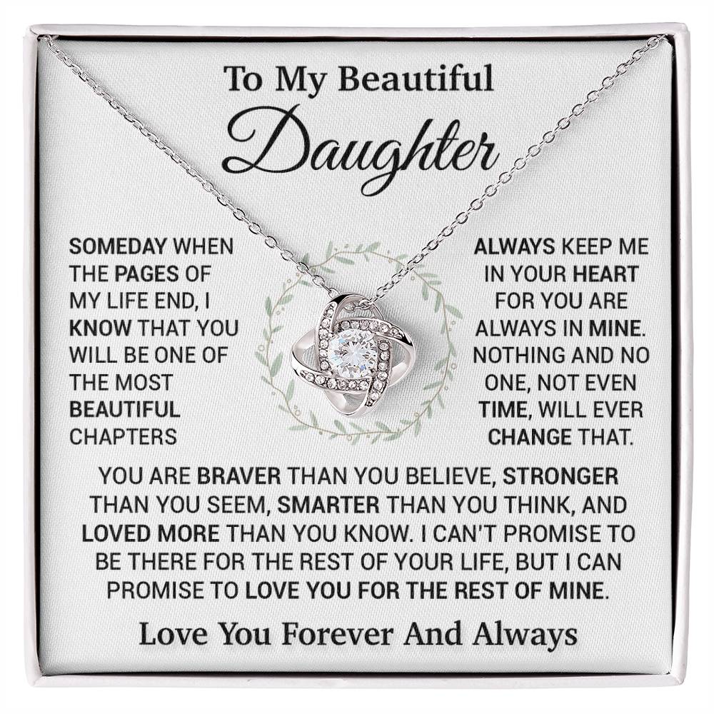To My Daughter Necklace, Birthday Gift For Daughter, Daughter Gift, Daughter Necklace 16_11