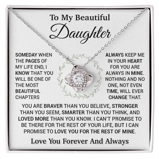 To My Daughter Necklace, Birthday Gift For Daughter, Daughter Gift, Daughter Necklace 16_11