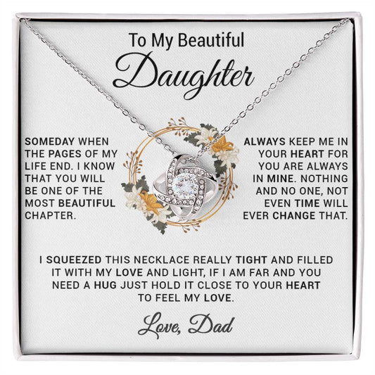 To My Daughter Necklace, Gift for Daughter from Dad, Daughter Father Necklace 20_11