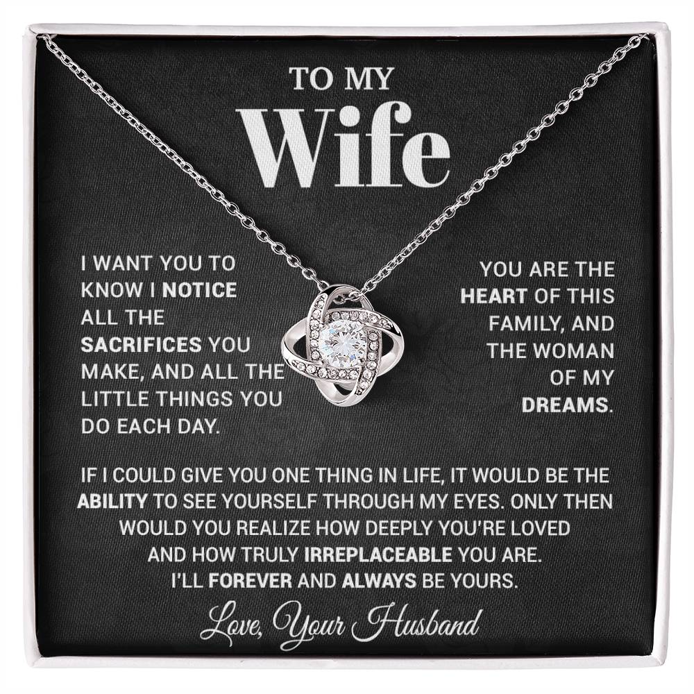 To My Wife Necklace, Christmas Gifts For Women, Anniversary Gift For Wife 6_10_Black