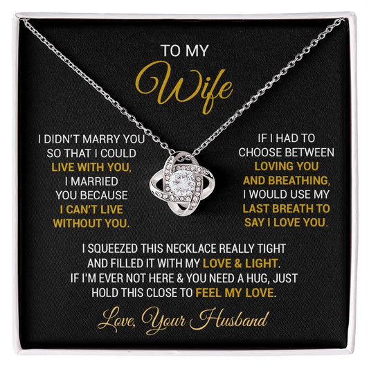 To My Wife Necklace, Wife Gift From Husband, Wife Husband Necklace, Mother Day