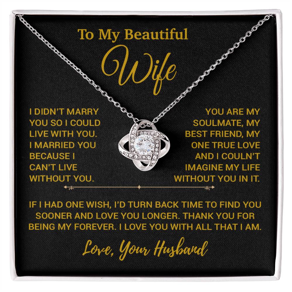 To My Wife Necklace, Christmas Gifts For Women, Anniversary Gift For Wife 22_12_Gold