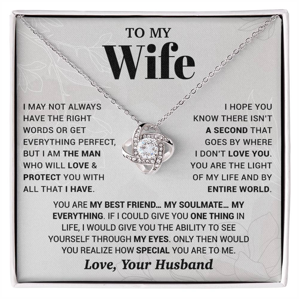 To My Wife Necklace, Christmas Gifts For Women, Anniversary Gift For Wife 13_10_White