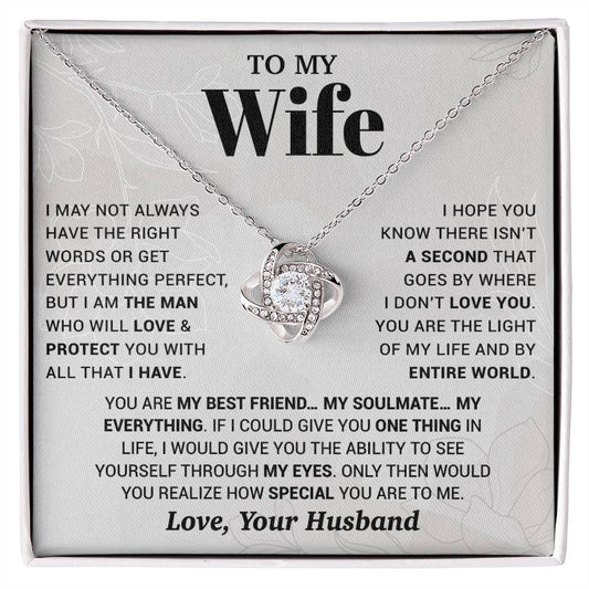 To My Wife Necklace, Christmas Gifts For Women, Anniversary Gift For Wife 13_10_White