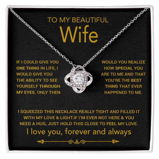 To My Wife Necklace, Christmas Gifts For Women, Anniversary Gift For Wife 8_10_Gold