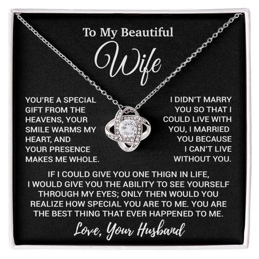 To My Wife Necklace, Christmas Gifts For Women, Anniversary Gift For Wife 1_8_Black