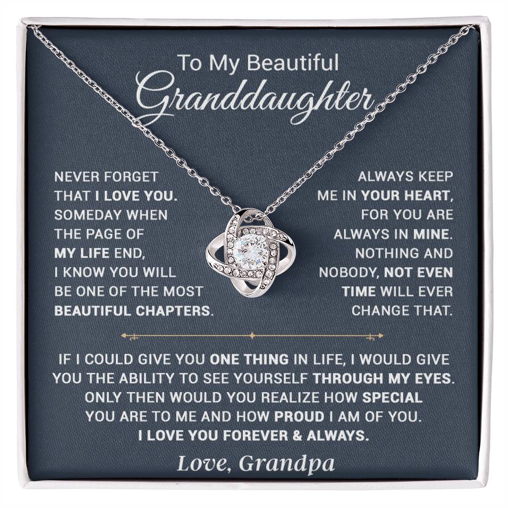 To My Granddaughter Necklace, Xmas Birthday Gift For Granddaughter From Grandpa 13_9