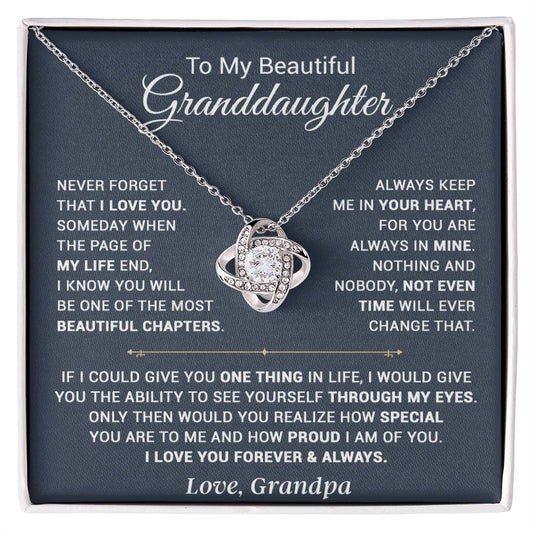 To My Granddaughter Necklace, Xmas Birthday Gift For Granddaughter From Grandpa 13_9