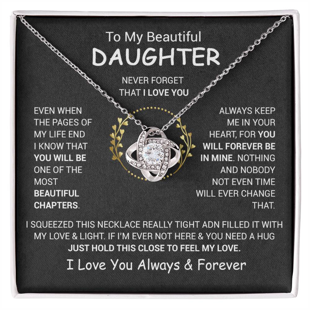 To My Daughter Necklace, Daughter Father Necklace, Daughter Gift From Dad, Mom 13_12