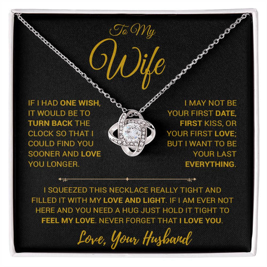 To My Wife Necklace, Gift For Wife, Anniversary Gift For Wife, Christmas Gift 14_2_Gold