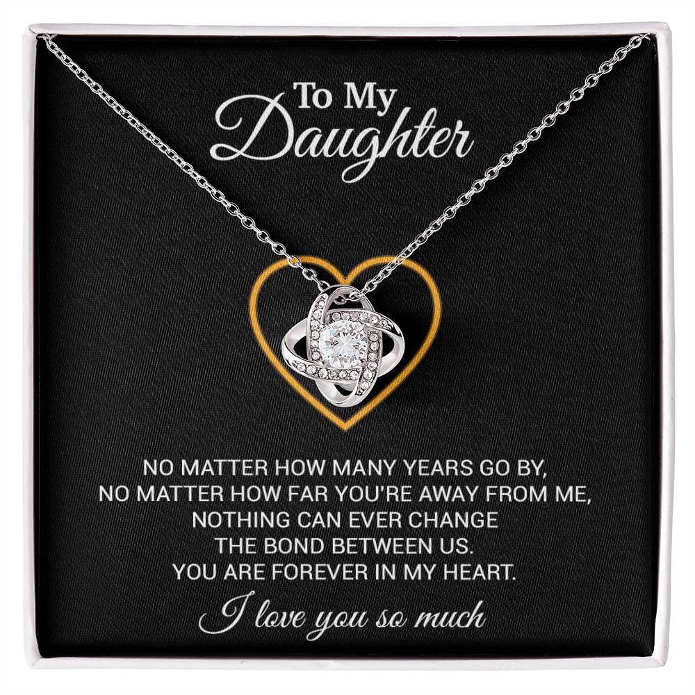 To My Daughter Necklace, Gift For Daughter From Dad, Daughter Father Necklace 12_7_Black