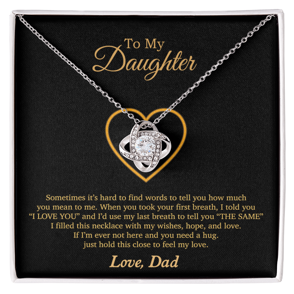 To My Daughter Necklace, Gift For Daughter From Dad, Daughter Father Necklace 3_11