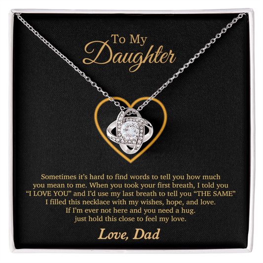 To My Daughter Necklace, Gift For Daughter From Dad, Daughter Father Necklace 3_11