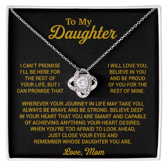 To My Daughter Necklace, Daughter Mother Necklace, Daughter Gift From Mom 16_8_Gold