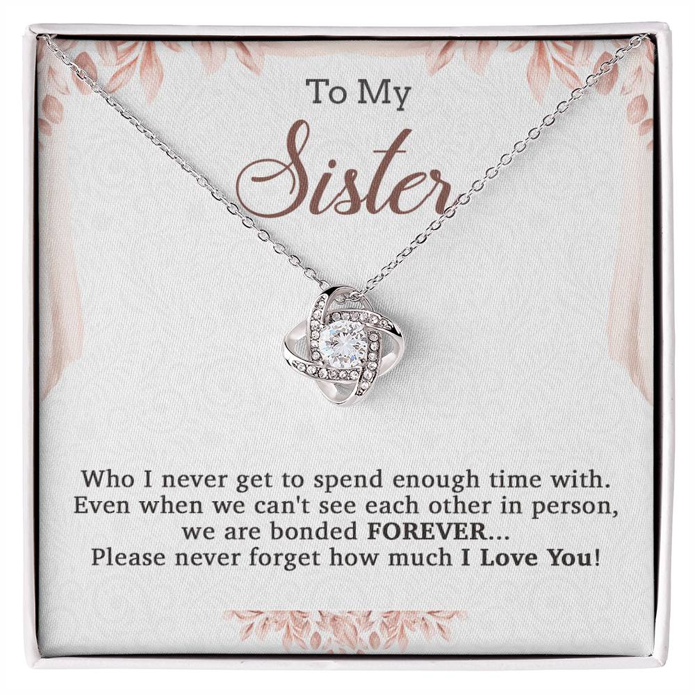 To My Sister Necklace, Brother to Sister, Birthday gift For Sister from Brother 20_7
