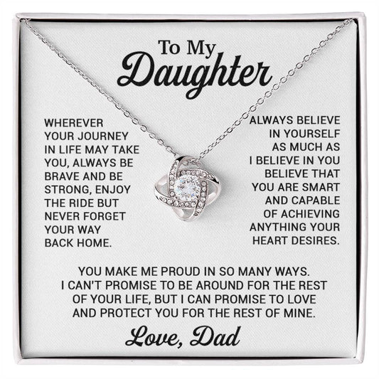 To My Daughter Necklace, Daughter Father Necklace, Daughter Gift From Dad 8_11