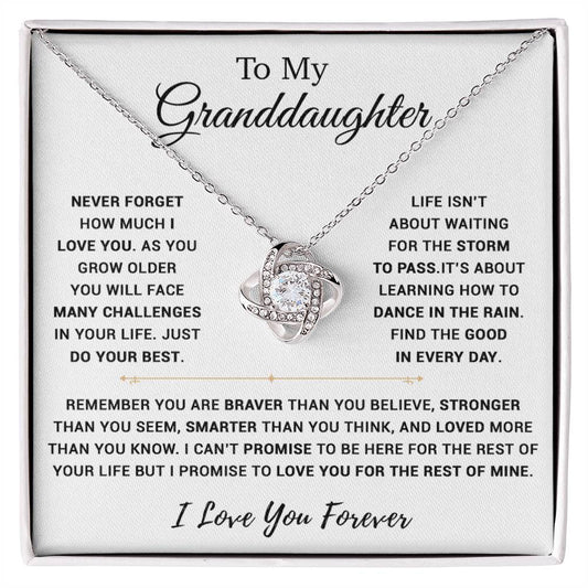 To My Granddaughter Necklace, Birthday Gift For Granddaughter, Birthday Gifts 16_11