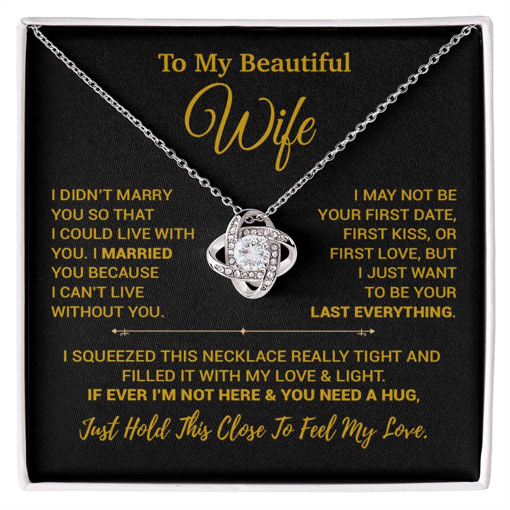 To My Wife Necklace, Christmas Gifts For Women, Anniversary Gift For Wife 7_9_Gold