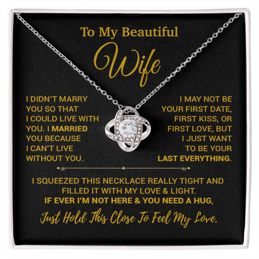To My Wife Necklace, Christmas Gifts For Women, Anniversary Gift For Wife 7_9_Gold