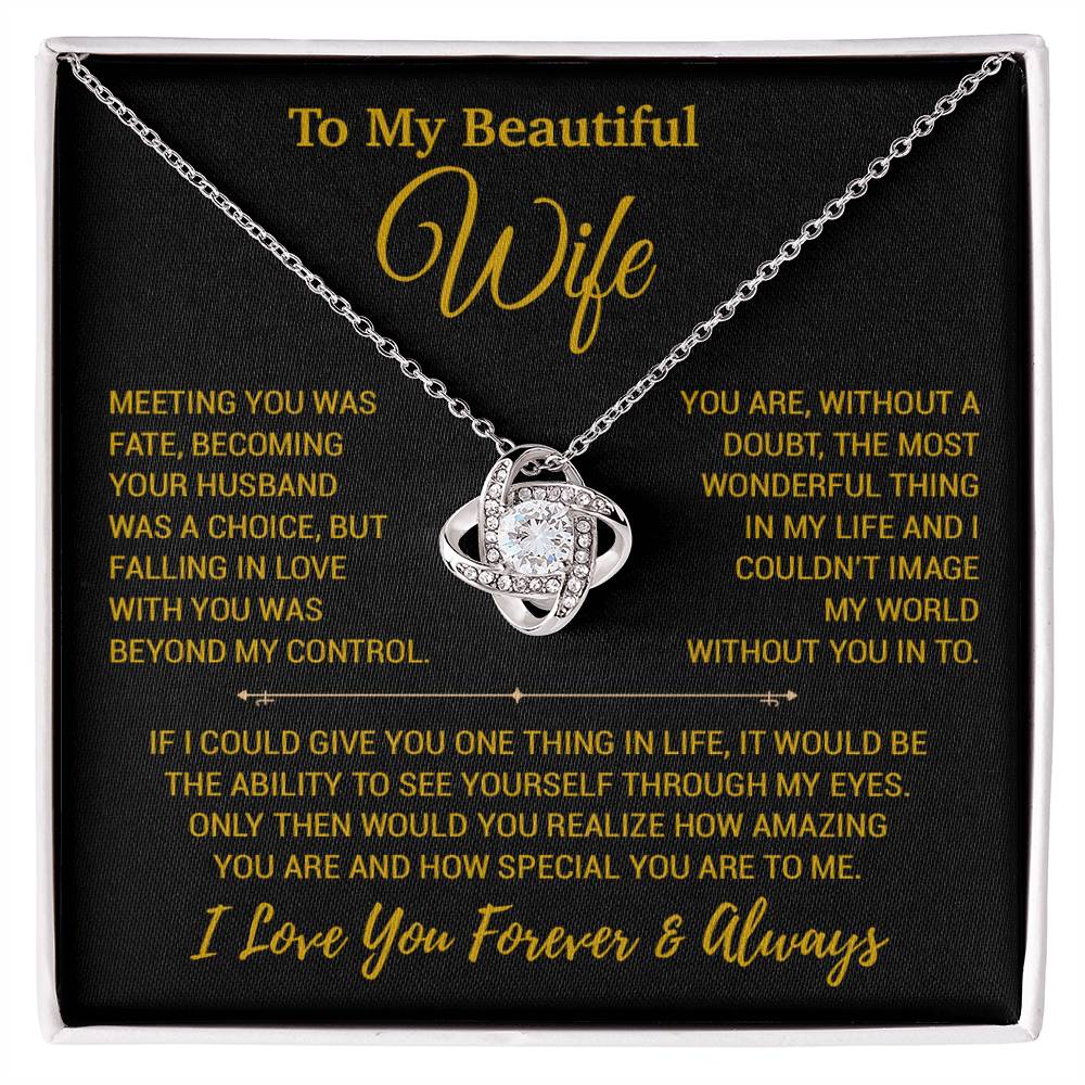 To My Wife Necklace, Christmas Gifts For Women, Anniversary Gift For Wife 25_12_Gold