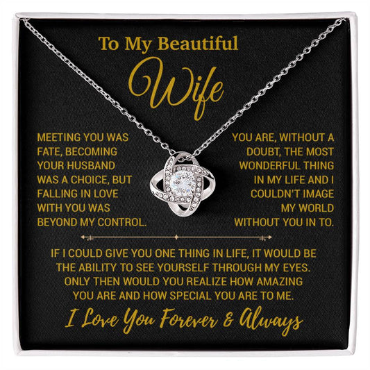 To My Wife Necklace, Christmas Gifts For Women, Anniversary Gift For Wife 25_12_Gold