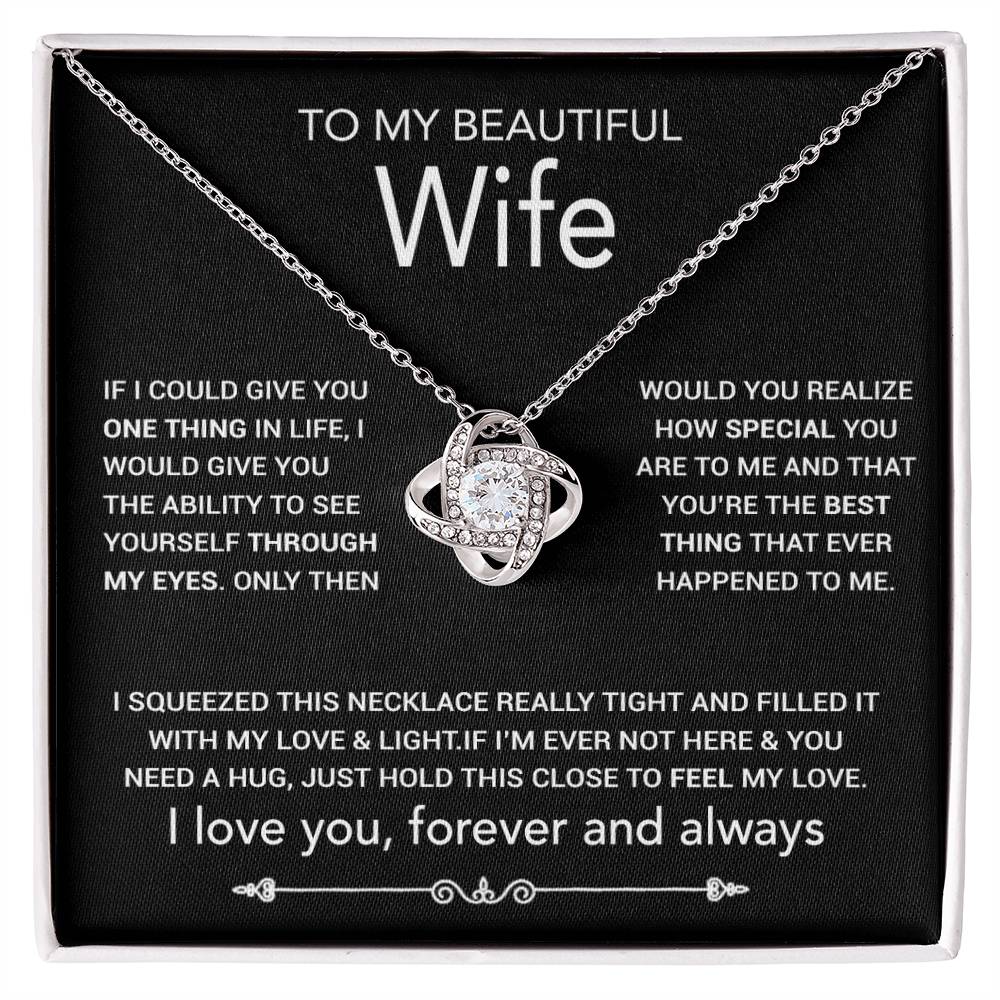 To My Wife Necklace, Christmas Gifts For Women, Anniversary Gift For Wife 8_10_Black