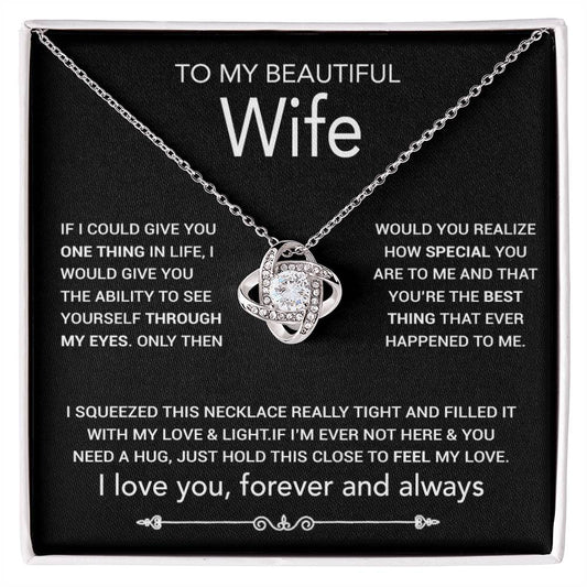 To My Wife Necklace, Christmas Gifts For Women, Anniversary Gift For Wife 8_10_Black