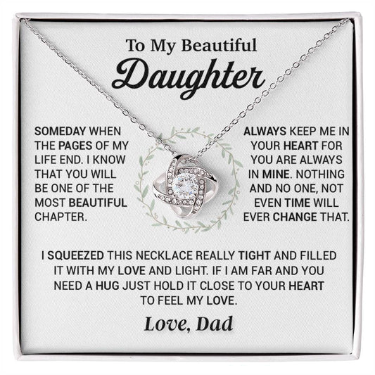 To My Daughter Necklace, Gift for Daughter from Dad, Daughter Father Necklace 4_11