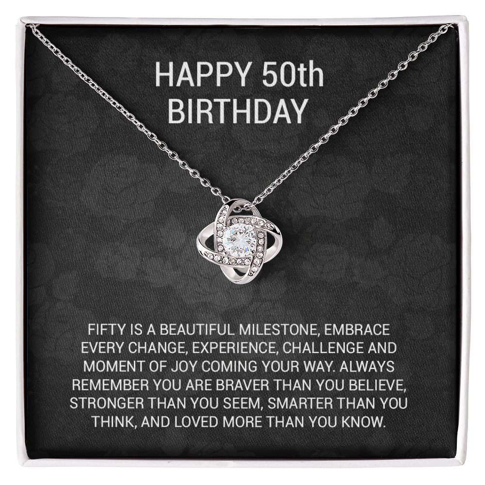 50th Birthday Gift Necklace, 50th Birthday Gift Ideas, 50th Birthday Gift