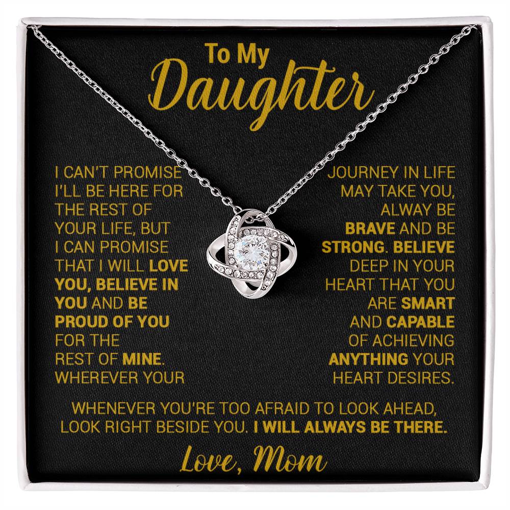 To My Daughter Necklace, Daughter Mother Necklace, Daughter Gift From Mom 21_8_Gold