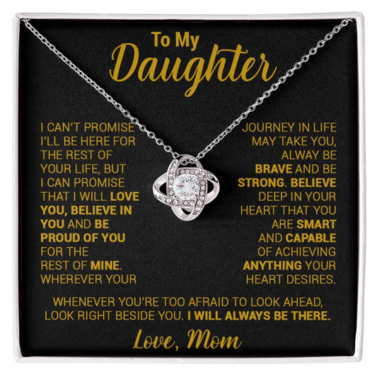 To My Daughter Necklace, Daughter Mother Necklace, Daughter Gift From Mom 21_8_Gold