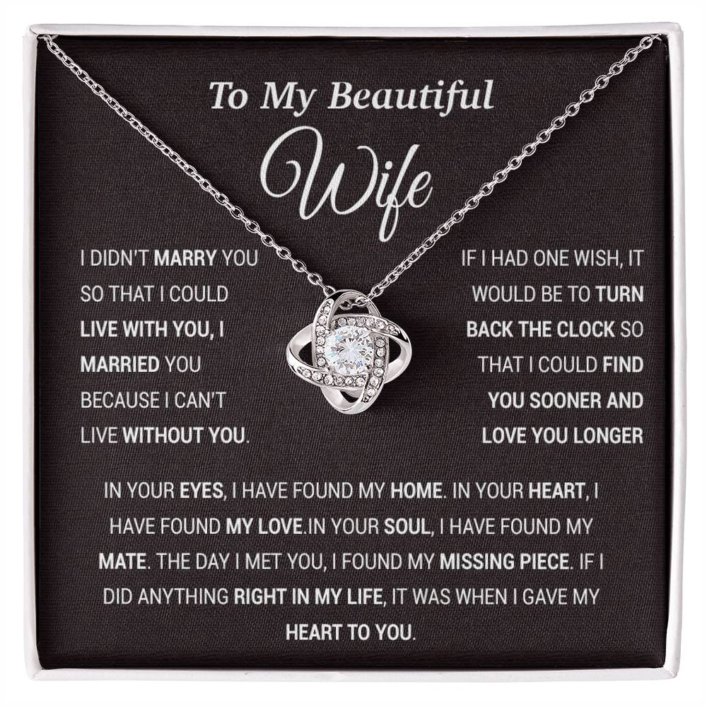 To My Wife Necklace, Gift For Wife, Anniversary Gift For Wife, Christmas Gift 28_11_Tim