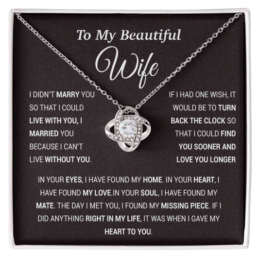 To My Wife Necklace, Gift For Wife, Anniversary Gift For Wife, Christmas Gift 28_11_Tim