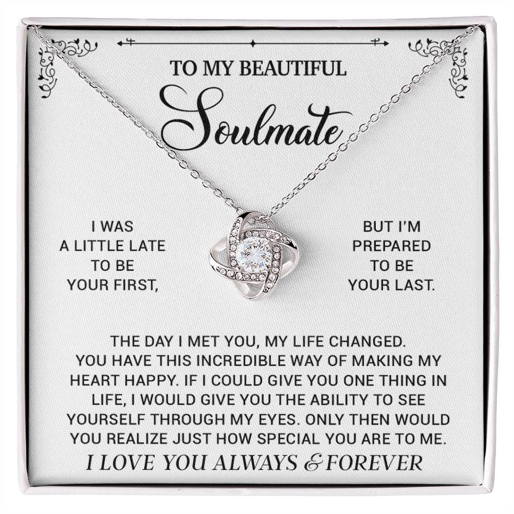 To My Soulmate Necklace, Birthday Gifts For Her, Christmas Gift For Soulmate