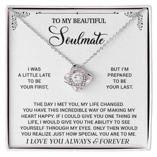 To My Soulmate Necklace, Birthday Gifts For Her, Christmas Gift For Soulmate