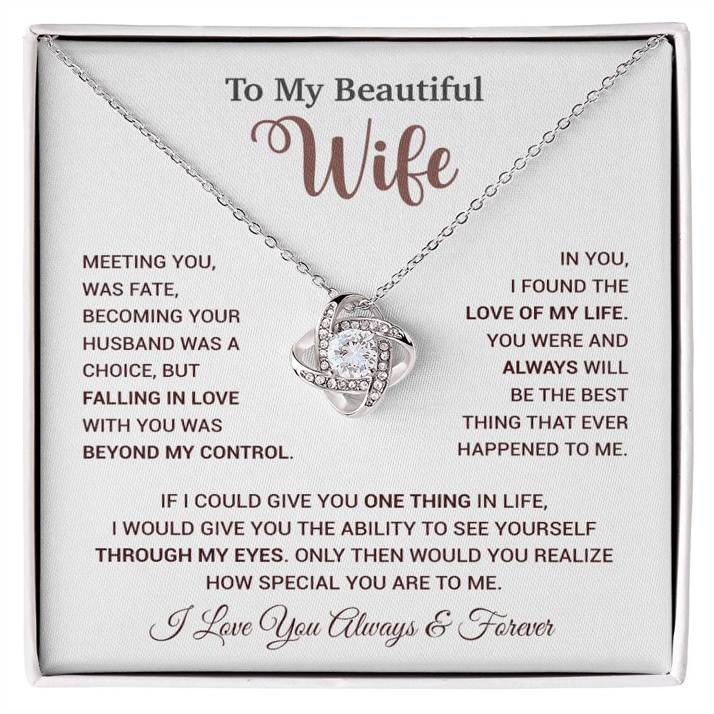 To My Wife Necklace, Wife Gift From Husband, Wife Husband Necklace, Christmas Gift 20_9
