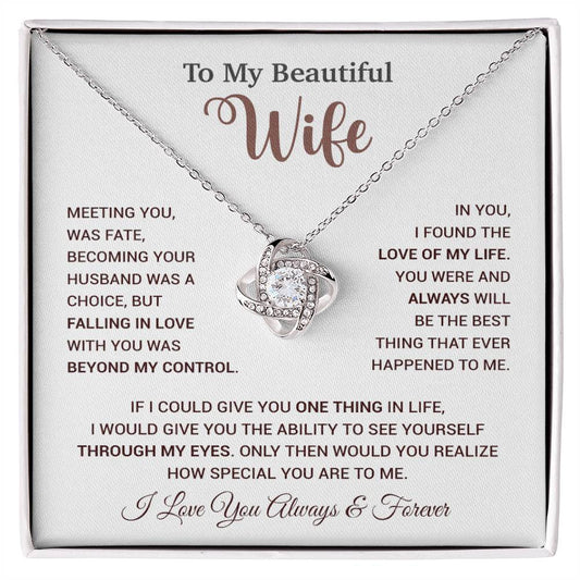 To My Wife Necklace, Wife Gift From Husband, Wife Husband Necklace, Christmas Gift 20_9
