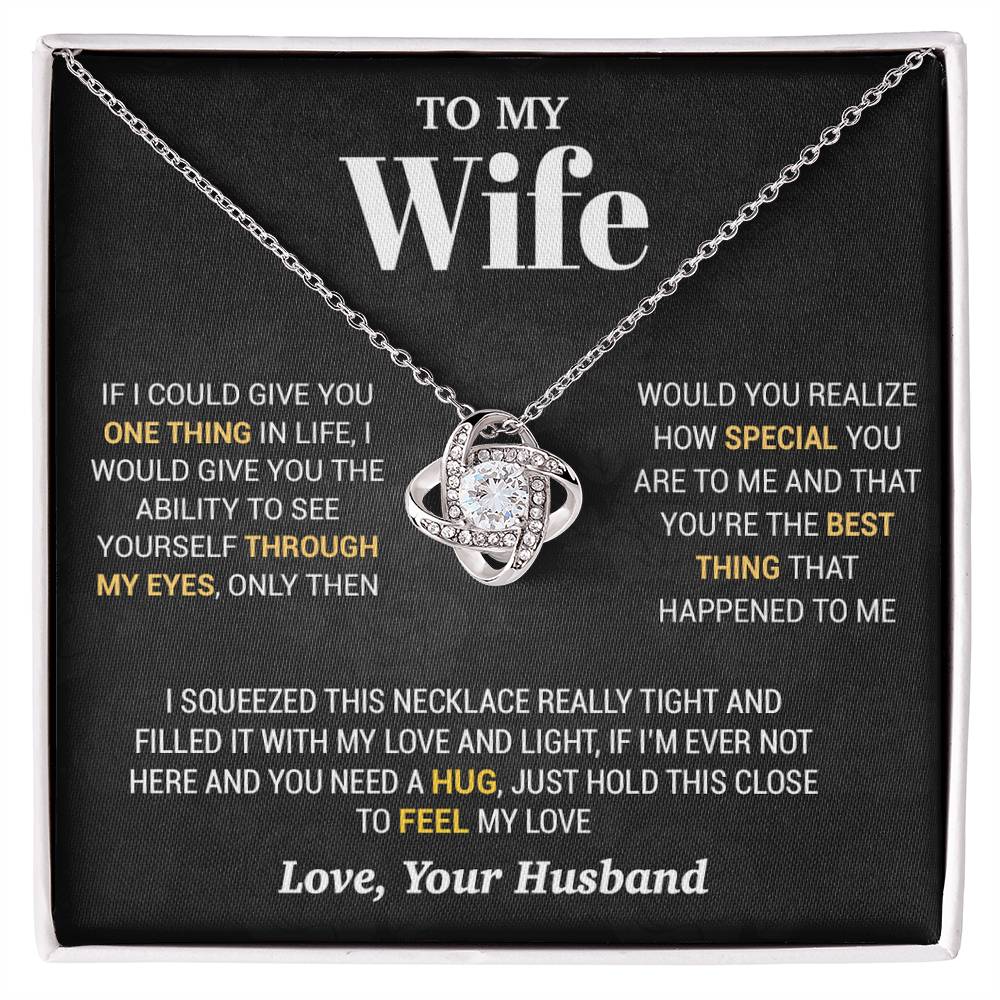 To My Wife Necklace, Christmas Gifts For Women, Anniversary Gift For Wife 2_10_Black