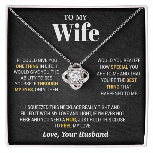 To My Wife Necklace, Christmas Gifts For Women, Anniversary Gift For Wife 2_10_Black